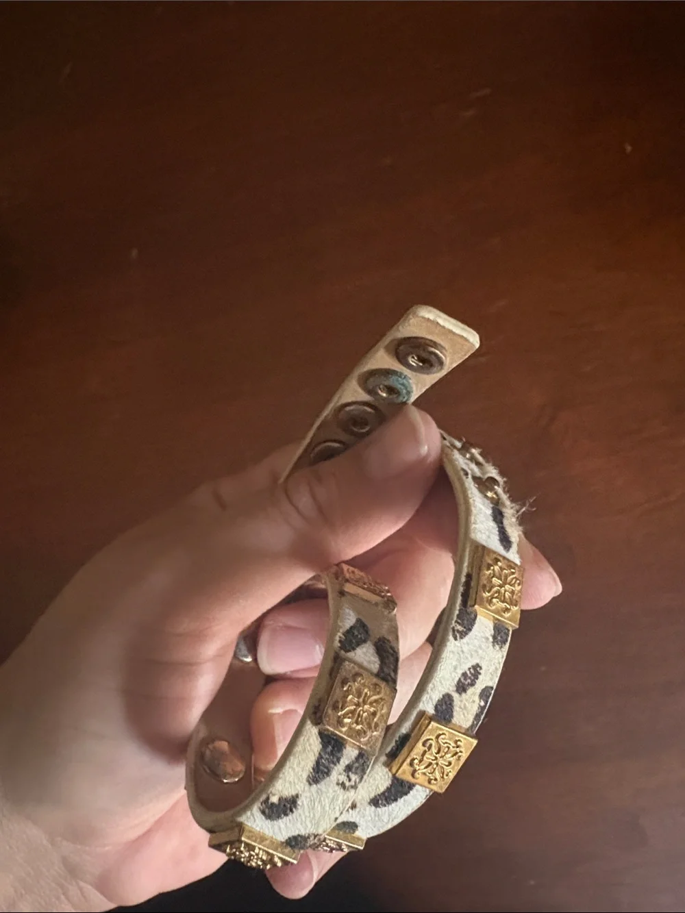 Rustic Cuff calfskin wrap bracelet